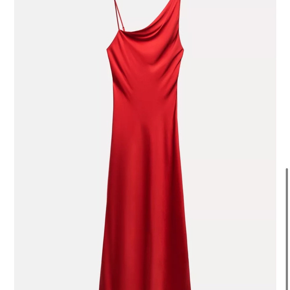 Zara Vibrant Red Backless Dress